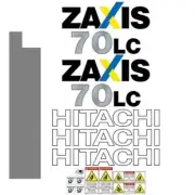 Decal Sticker Set Hitachi ZX70LC-3 Digger Excavator Decal Set