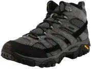 Merrell Men's Moab 2 Mid Waterproof Hiking Boot, New Granite, 13 W