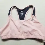 Adidas ClimaCool XL Sports Bra Racerback Pink Gray Vented Yoga Gym Workout