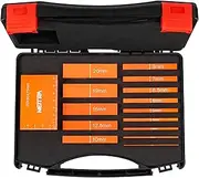 Neitra Metric Setup Blocks Woodworking - 15 PCS Aluminum Height Gauge Blocks Set - Woodworking Measuring Tools Precision Setup Bars for Router Table Saw, Orange
