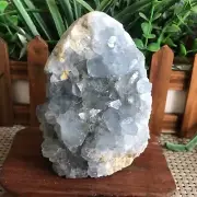 540g National Blue Celestite Crystal Geode Cave Mineral Specimen Mh1116