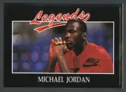 1991 Legends Sports Memorabilia Inc #11 Michael Jordan Silver Foil Border Bulls