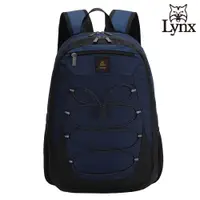 在飛比找蝦皮商城優惠-【Lynx】美國山貓旅行休閒多隔層機能後背包布包(深藍色) 