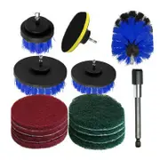Ozoffer 14PC Drill Brush Tub Clean Electric Grout Power Scrubber Cleaning Set Tool Kit