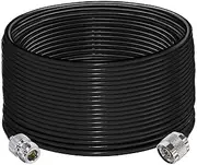 TUOLNK N Type Cable RG58 65.6ft(20M) N Male to N Female Connector Extension Cable Low Loss N Cable Male to Female Black Jumper Cable for WiFi Router 3G 4G LTE Antenna