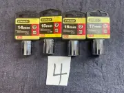 NOS Stanley 3/8" Drive 4 PC Metric Socket Set, 12 PT, 3/8” Drive Made In USA
