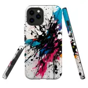 For iPhone 12 Pro Max Tough Protective Cover, Dark Splatter