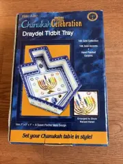 Rite Lite Ltd - Chanukah Draydel Tidbit Tray 18k Gold Collection & Accents