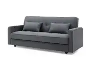 Junny 3 Seater Sofa Bed with Storage Compartment Blue