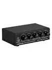 Mini Stereo Audio Mixer with Treble/Midrange/Bass Balance Effector for Club