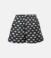 [Loewe] Loewe Clouds silk twill shorts UK 14 blue