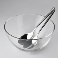 在飛比找PChome24h購物優惠-德國 WMF 玻璃沙拉碗匙組 麥片碗 料理碗 25cm