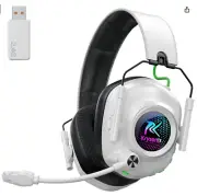 Wireless Gaming Headset with Noise Canceling Microphone for PC, PS5, PS4, Switch