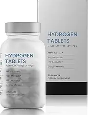 Hydrogen Water Tablets – Fast-Dissolving Molecular Hydrogen Tablets for Drinking Water, 60 ct