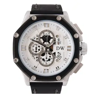 【WANgT】日本DW 特殊八角真三眼皮帶手錶(D3209)