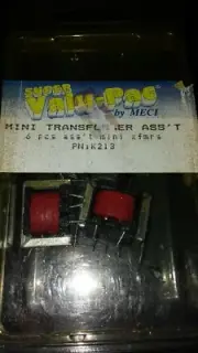 VINTAGE MINI TRANSFORMER VARIETY PACK ASSORTMENT 6 EACH STEREO RADIO, TV ARCADE