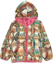 [Caihoyu] Girls Sherpa Jacket With Hood Girls Zip Up Hoodie Fleece Jacket Toddler Boy