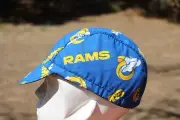 CYCLING CAP LA RAMS HANDMADE IN USA S M L