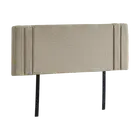 Palermo Beige Linen Fabric Double Deluxe Headboard Bedhead