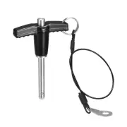 T Handle Locking Pins, Push-Button Quick Release Pin with Lanyard (6mm-30mm)