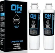 OHFULLS MIWF6200 Water Filter Replacement, Compatible with Midea MIWF6200, Sharp SJWF200, SJG2254FS, Thor Kitchen WF200, MIWFT2100, MRS26D5AST, MF-2008-R2, RFM-W-36, 2-Filters Included
