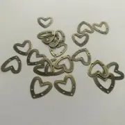 20pc Chandelier Earring Findings Bronze Heart 5 Loop Drop Earring Connector