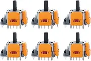 Ikpek 6pcs Hall-Effect Joysticks Replacement for DualSense PS5 Controller, 3D Analog Sensor Wheel Thumb Sticks Rocker Module Replacement for PlayStation 5 Controller