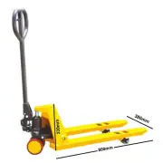 Mini Pallet Hand Pump Truck, Narrow Forks, 500kg, Lifting Mate