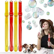 Petopedia 4x Fun Toys for Dog Bubbles BEEF + PEANUT BUTTER Blowing Bubbles for Dogs Safe SCENTED OIL Interactive Dog Toys for Boredom Puppy Toys Large Dogs (480ml (Pack of 4), Beef & Peanut Butter)