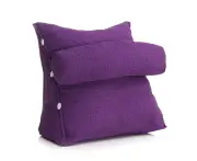 Adjustable Support Cushion,Cotton Linen Headrest Backrest Triangle Back Wedge Cushion Lumbar Pillows