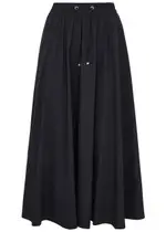 Herno Nylon Pleated Maxi Skirt - Black - 40 (UK8 / S) 40 (UK8 / S)