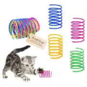 12 Pc Colorful Cat Spiral Spring Toys – Interactive Kitten Play & Exercise Set