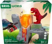 BRIO - Dinosaur Erupting Volcano Playset, 5 Pieces for Toddlers