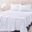 Twin Size Bed Sheet Set - 3 Piece Soft Microfiber Sheets with Deep Pockets
