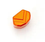 Motorbike Button Cover for SYM for CRUISYM GTS300 GTS300i Motorcycle Switch Button Turn Signal Switch Keycap(Orange)