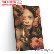 Paint By Numbers Kit Woman Abstract Animal Brush Beginner Adult Oil Art Decor