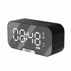 J Digital Mirror Alarm Clock With BT Speaker & FM Radio Dual Alarms 4