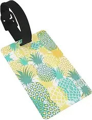 [Ghjkfbf] Tropical Pineapple Print Luggage Tag Baggage Handbag School Bag Backpack Travel Bag Tag Travel Bag Suitcasetag