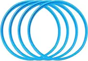 4 Pieces Rim Edge Decorative Protection Ring, Protect The Wheel Hub,Strong and Durable,15-21 Inches Nylon Wheel Protector, Suitable for A Variety of Models, Anti-Scratch and Anti-Friction(Blue,19in)