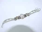 New Fashion Beautiful Golden Rutilated Quartz Silver Bracelet Gift for her