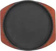 Garneck Cooking Cast Iron Pan Round Grill Pan for BBQ Steak Vegetable Toast Cake Nonstick Surface Easy to Clean Traditional BBQ Style for Family