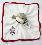 NEW NWT Baby Starters Little Monkey Rattle Sock Monkey unisex baby lovey toy