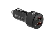 3SixT Qualcomm 5.4a Quick Charge Car Socket USB Charger f Tablets Smartphones BK