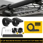 Mounting Bracket Clamp Cage Tube Roll Bull 0.75" 1.0" LED Work Light Bar Holder