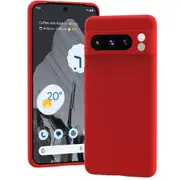 MCC Google Pixel 9 Pro 5G Soft Liquid Silicone Shockproof Case Cover [Red]