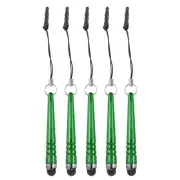 5pcs Metallic Stylus Pen for Touch Screens Metal Capacitive Pens, Green