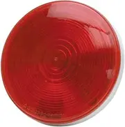RoadPro RP-4064R 4" Red Round Sealed Light with 3-Prong Connector