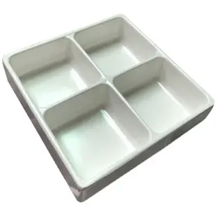 密胺餐具分格盤可重疊韓式烤肉盤四格盤火鍋配菜盤酒吧水果拼盤