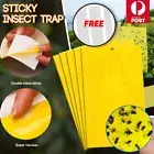 Up 100 pc Yellow Sticky paper Insect Trap Catcher Killer Fly Aphids Wasp AU