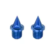 2pcs Track Spikes 1/4 Inch Carbon Steel Lightweight for Track Shoes, Blue